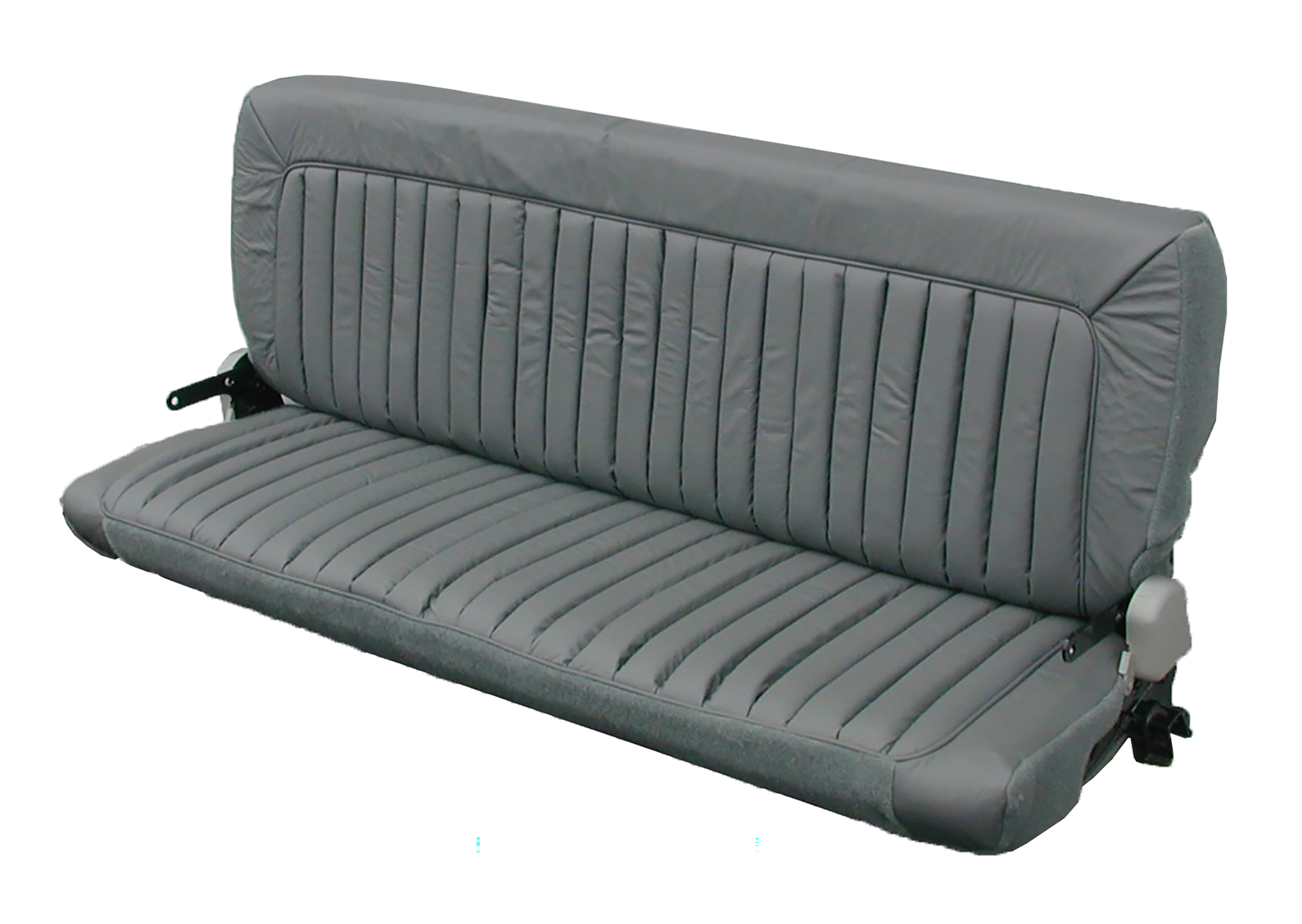 1990 Chevrolet C1500 Ext Cab Pickup Seat Upholstery Front Rear Bench w Arm Rest w o Headrest Charcoal Vinyl Online Store Car Truck Interior